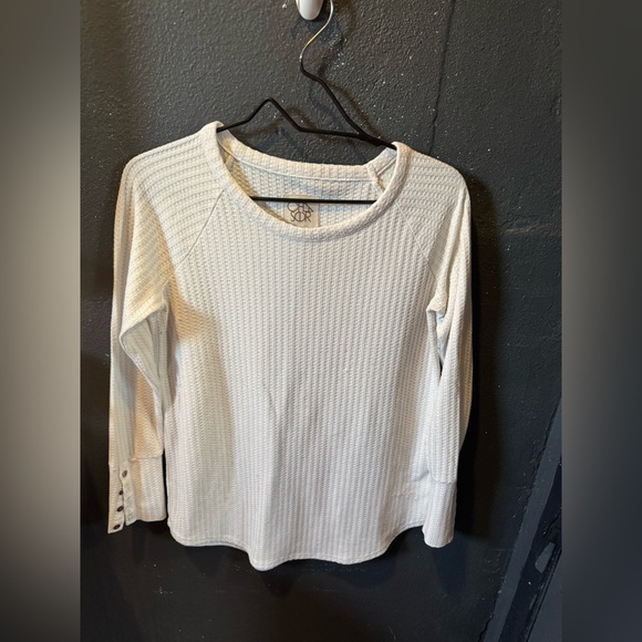 Women’s Chaser Cream Thermal Long Sleeve Blouse - Picture 1 of 4